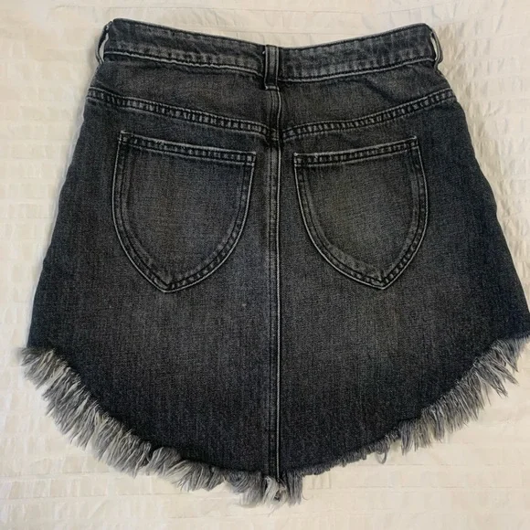 Free People - We the Free distressed denim skirt - Picture 6 of 7